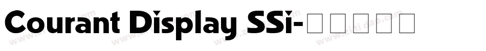 Courant Display SSi字体转换